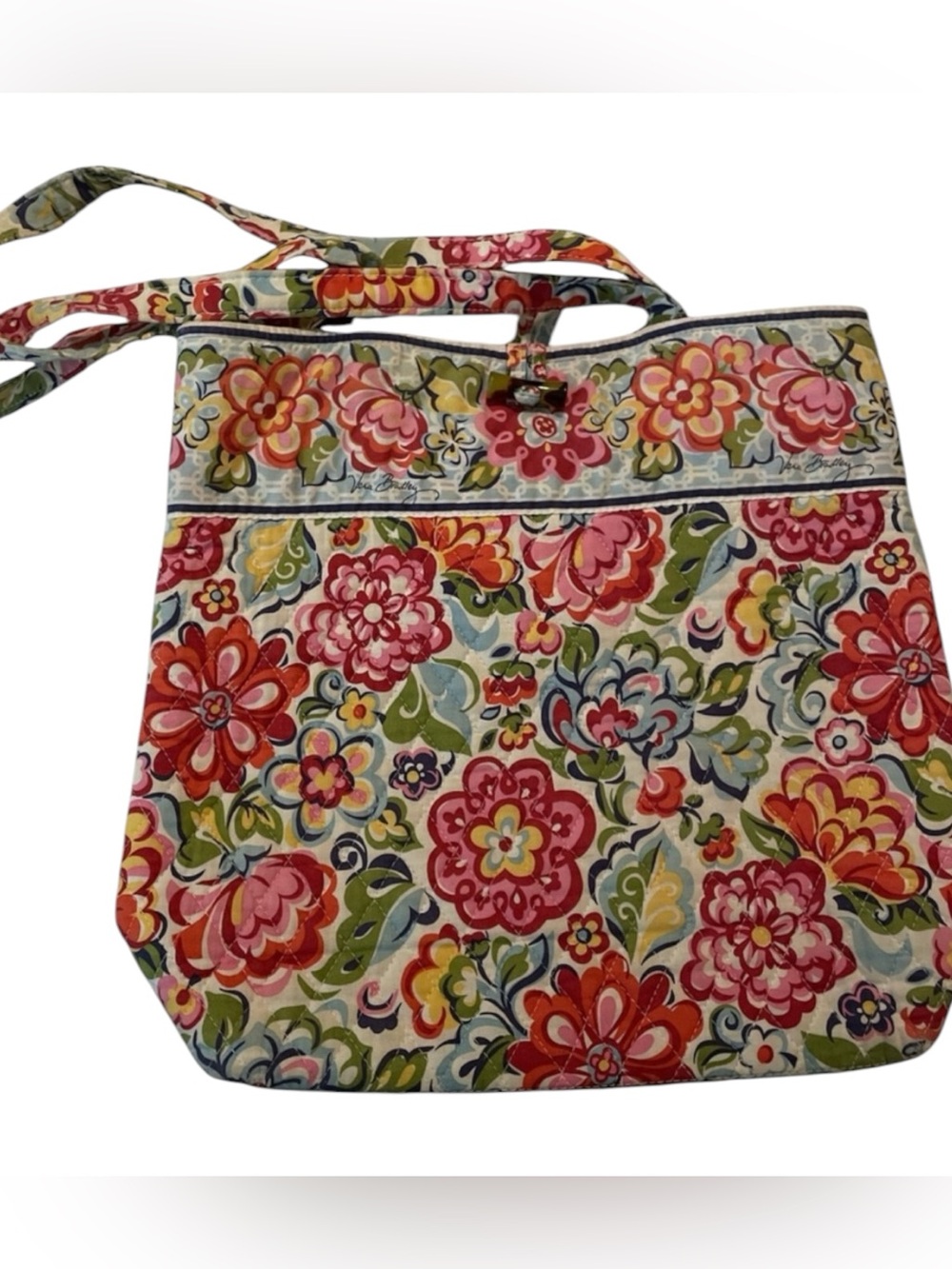 D4- Vera Bradley Hope Garden Floral Pattern Purse